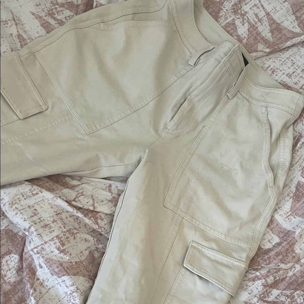 Banana Republic Beige Cargo Pants with Patch Pockets